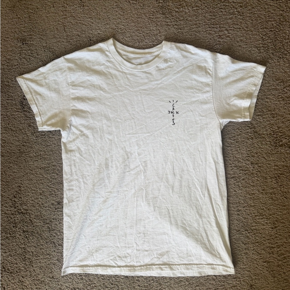 Travis Scott White Short Sleeve Tee